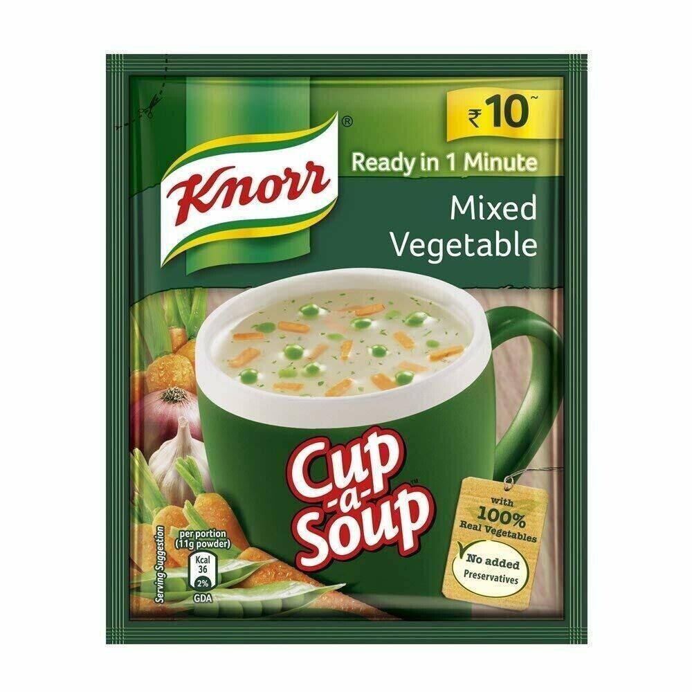 Knorr Instant Mixed Vegetable Cup A Soup 11 gm