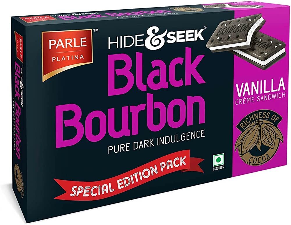 Parle Platina Hide & Seek Black Bourbon Vanilla 300g