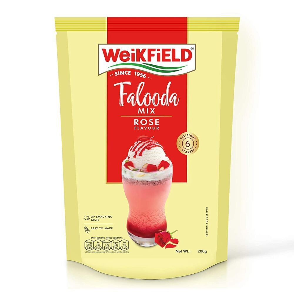 thumbnail image 2 of Buy Weikfield Falooda Mix Kesar Pista Flavour(200gms) & Weikfield... 2 of 12