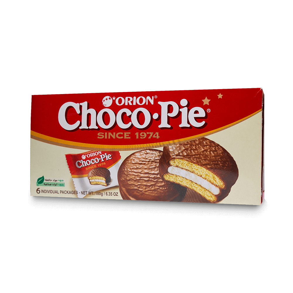 ORION Choco Pie - Chocolate Coated Soft Biscuit 6 Pcs Pack