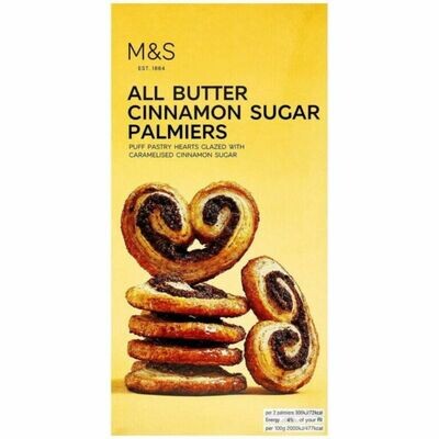 M&amp;S All Butter Cinnamon Sugar Palmiers