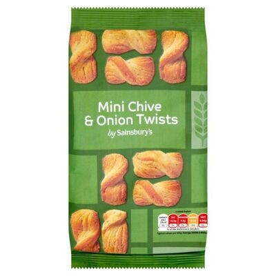 Sainsbury&#39;s Chive &amp; Onion Mini Twists 125g