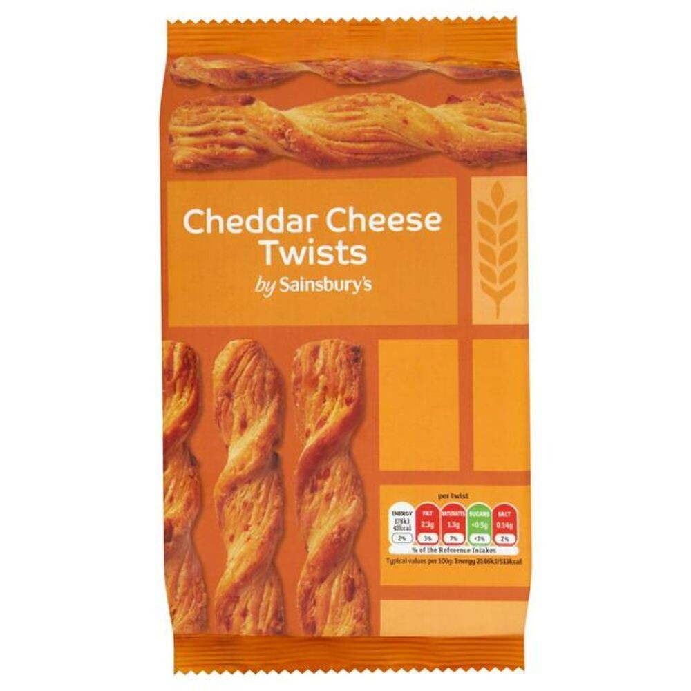 Sainsbury&#39;s Cheddar Cheese Twists 125g