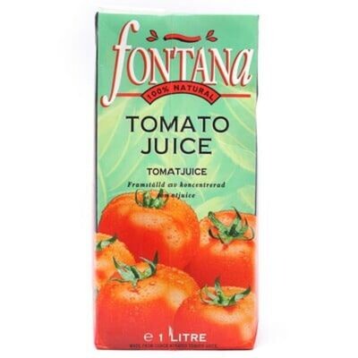 Fontana Natural Tomato Juice 1Ltr