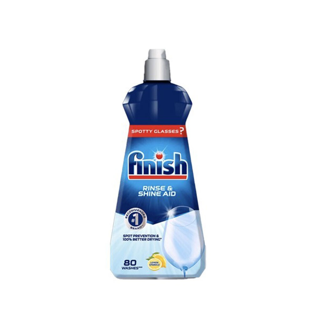 Finish Dishwasher Rinse Liquid Lemon | 400 ml