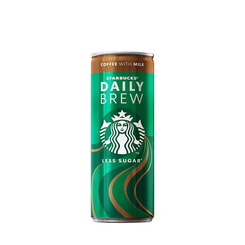 Starbucks Daily Brew Coffee With Milk & Less Sugar 250ML