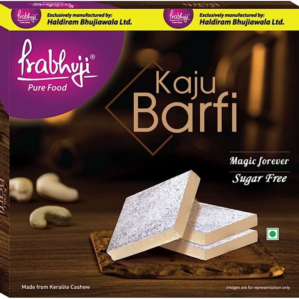 PRABHUJI'S PURE FOOD Kaju Barfi 250Gm Airtight Box