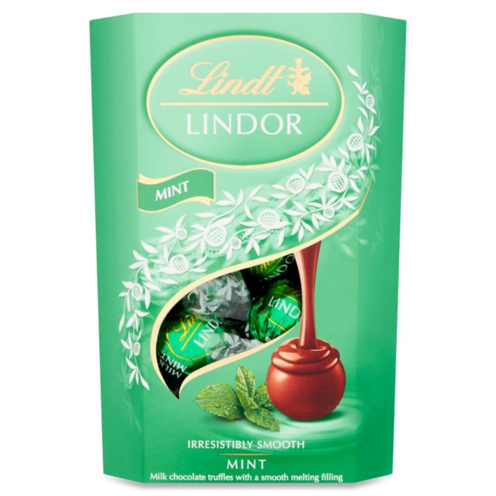 Lindt Lindor Milk Mint Chocolate Truffles Box