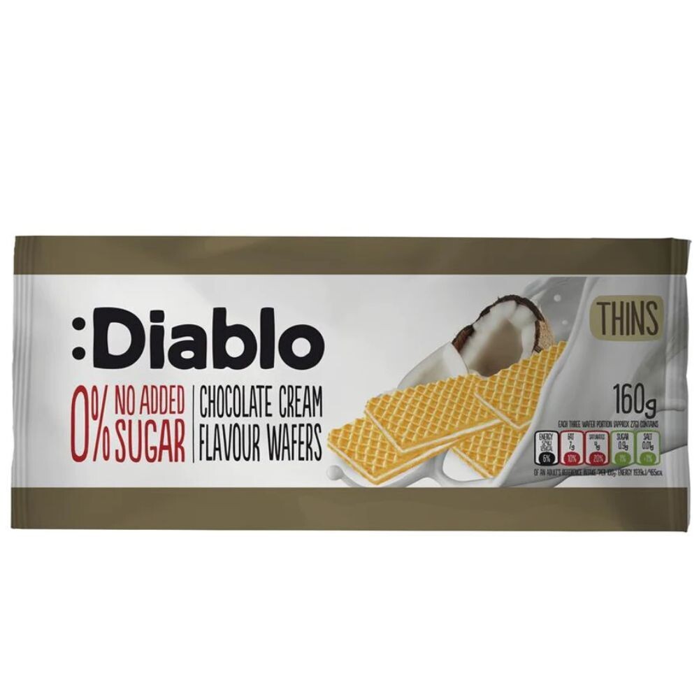 Diablo Sugar Free No Added Sugar Coconut Cream Wafer