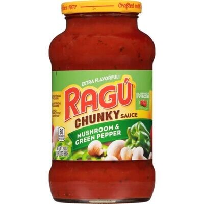 Ragu Chunky, Mushroom &amp; Green Pepper Sauce