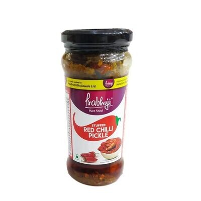 Prabhuji Haldiram Stuffed Red Chilli Pickle 350g