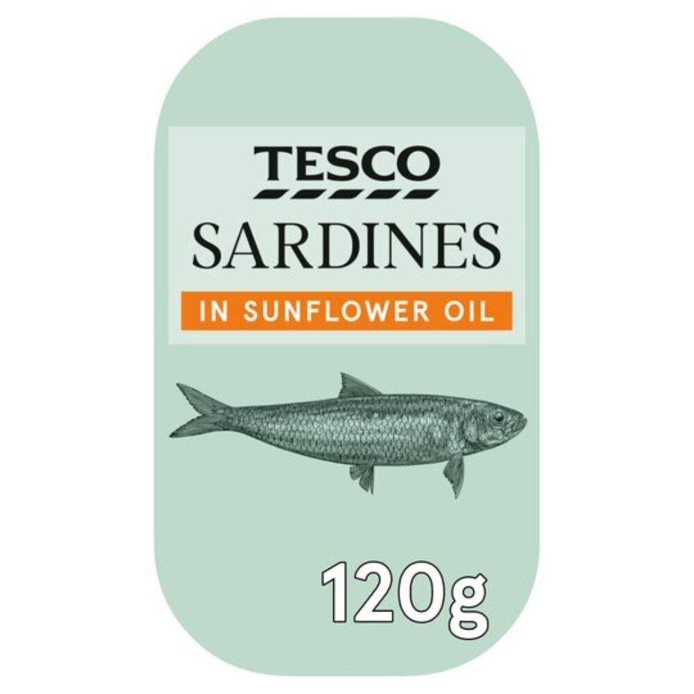 Tesco Sardines In Sunflower Oil