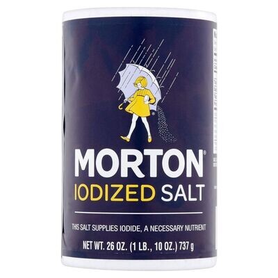 Morton Iodized Table Sea Salt
