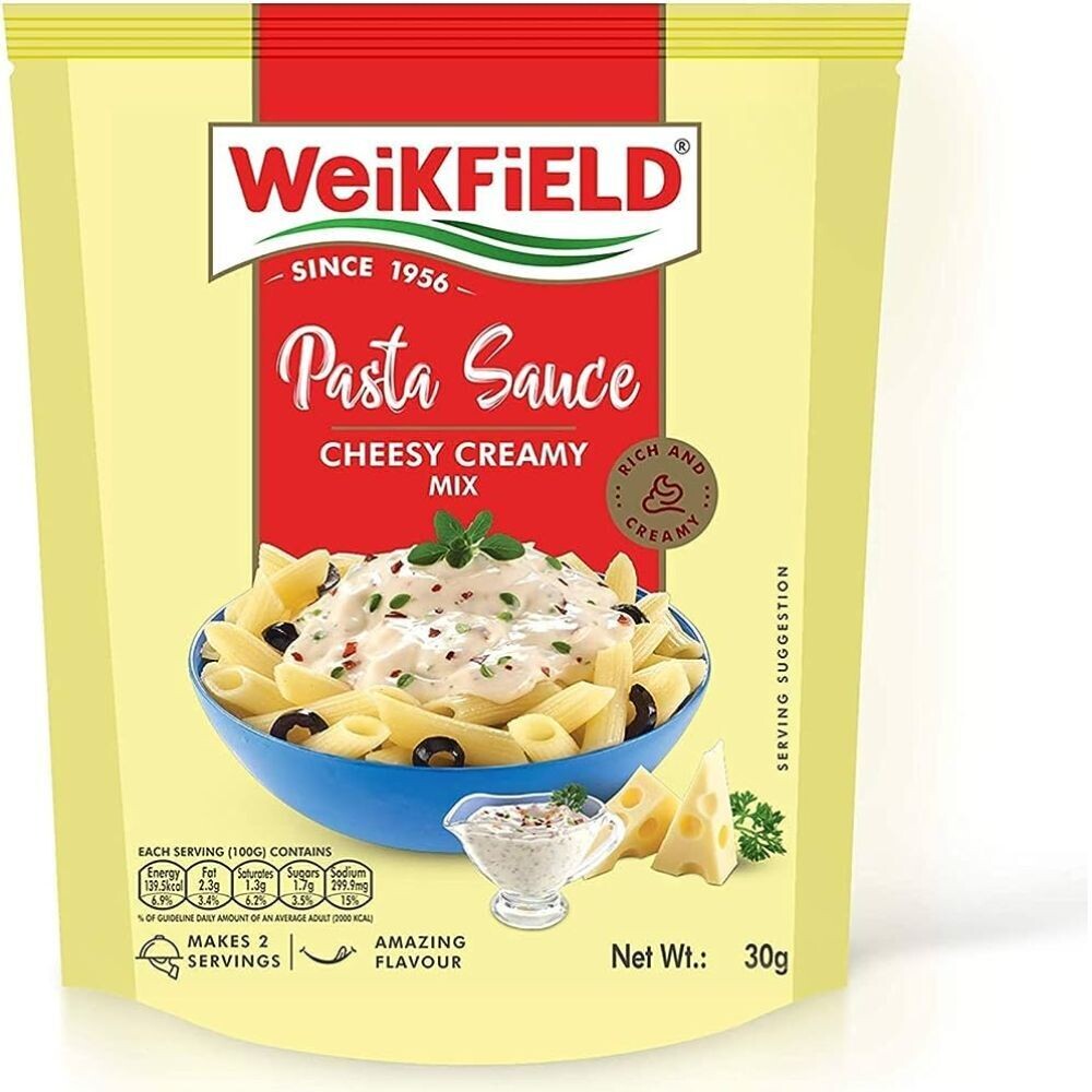 Weikfield Pasta White Sauce Cheesy Creamy Mix 30g