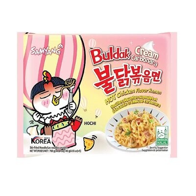 Samyang Buldak Cream Carbonara Hot Chiken Flavor Ramen Stir-Fired Noodle
