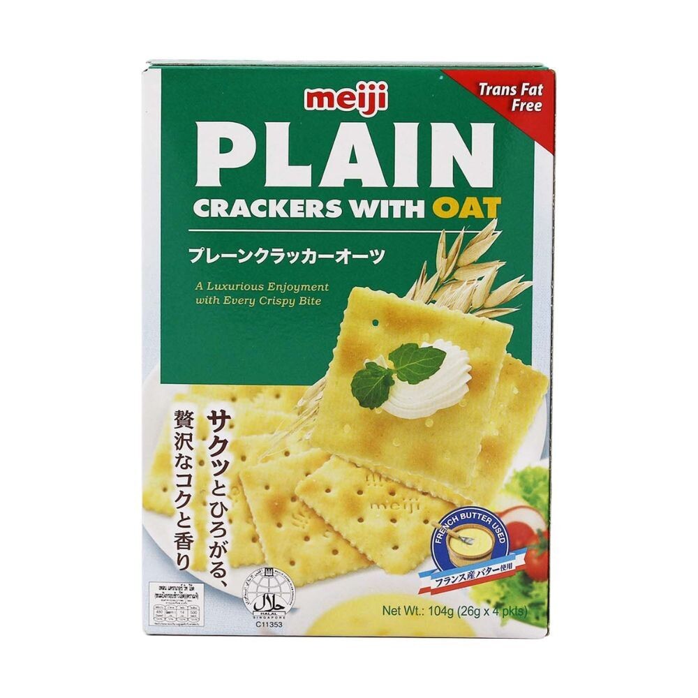 Meiji Plain Oat Crackers