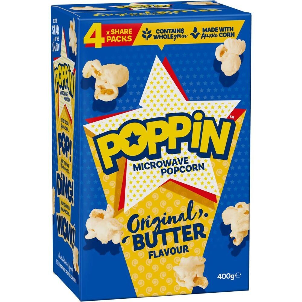 Poppin Microwave Popcorn Butter
