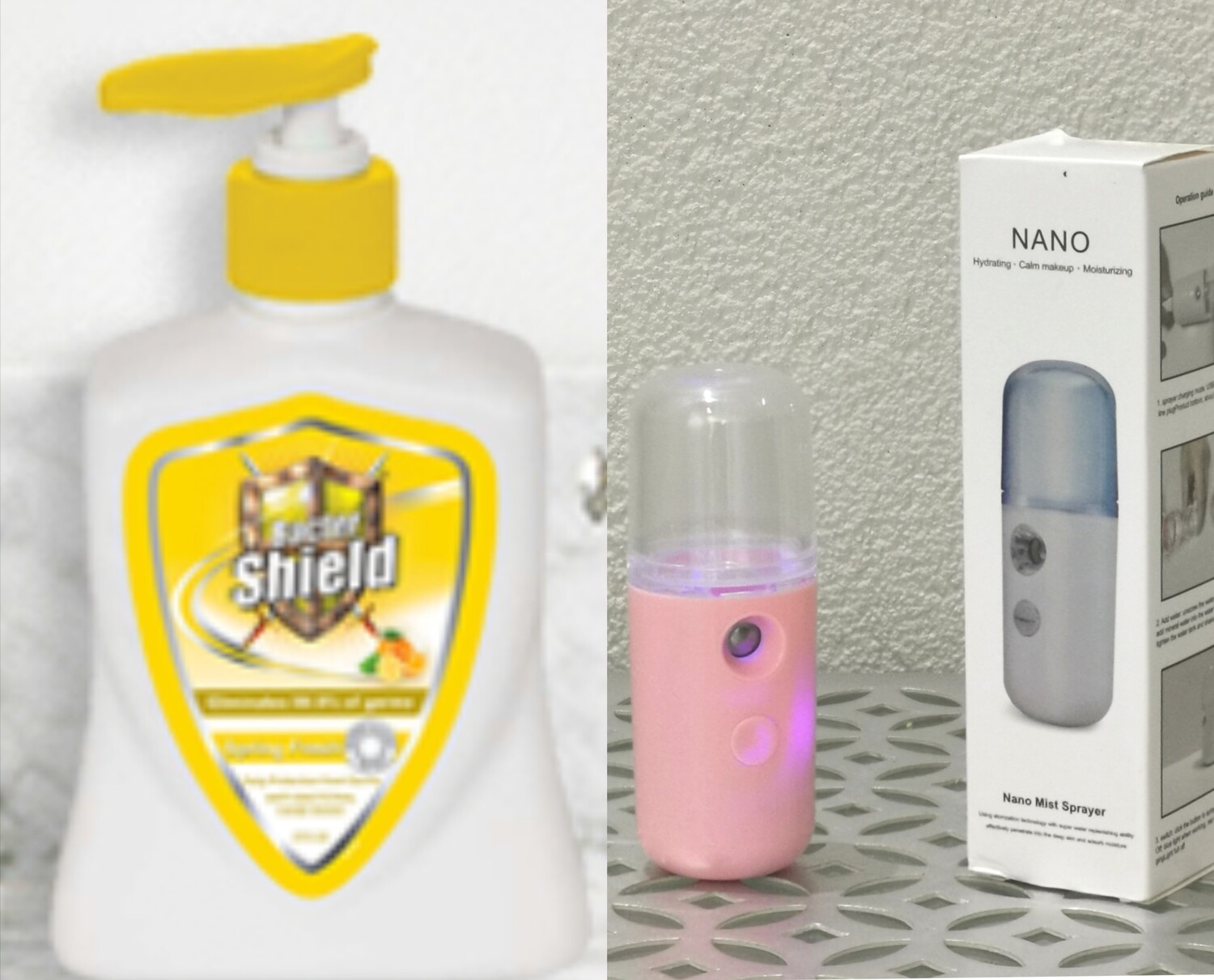 Nano pocket/ mist/ sanitizer /fogger + anti bacteria hand wash