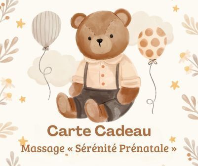 Carte Cadeau massage prénatal « Sérénité Prénatale »