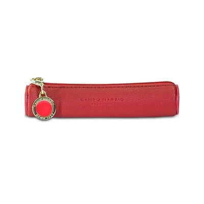 PEN CASE WITH ZIP & CHARM TAG - MINI