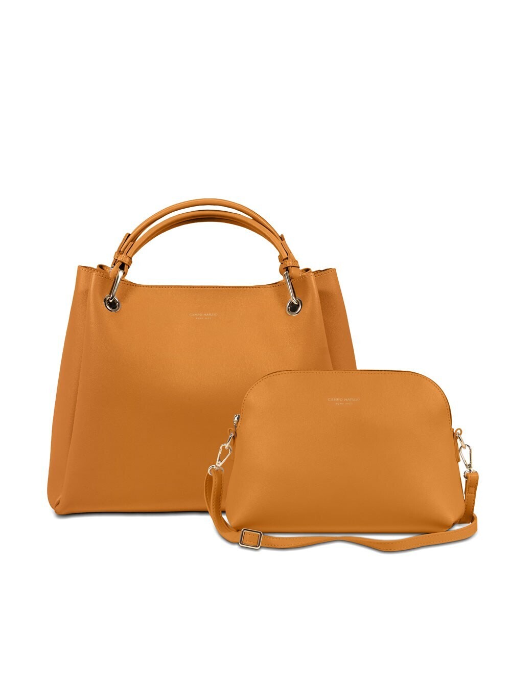 LOUISE HANDBAG WITH REMOVABLE CROSSBODY  STRAP AND INNER BAG, COLOUR: BLAZE