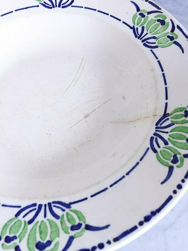 Assiette "Choisy le-Roi", modèle printanier années 60