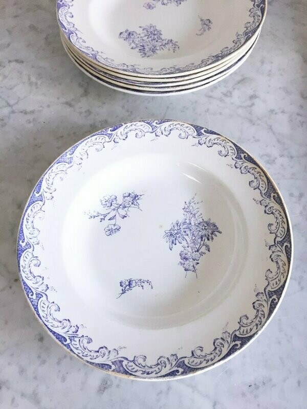 Assiette creuse "Terre de Fer", 1960