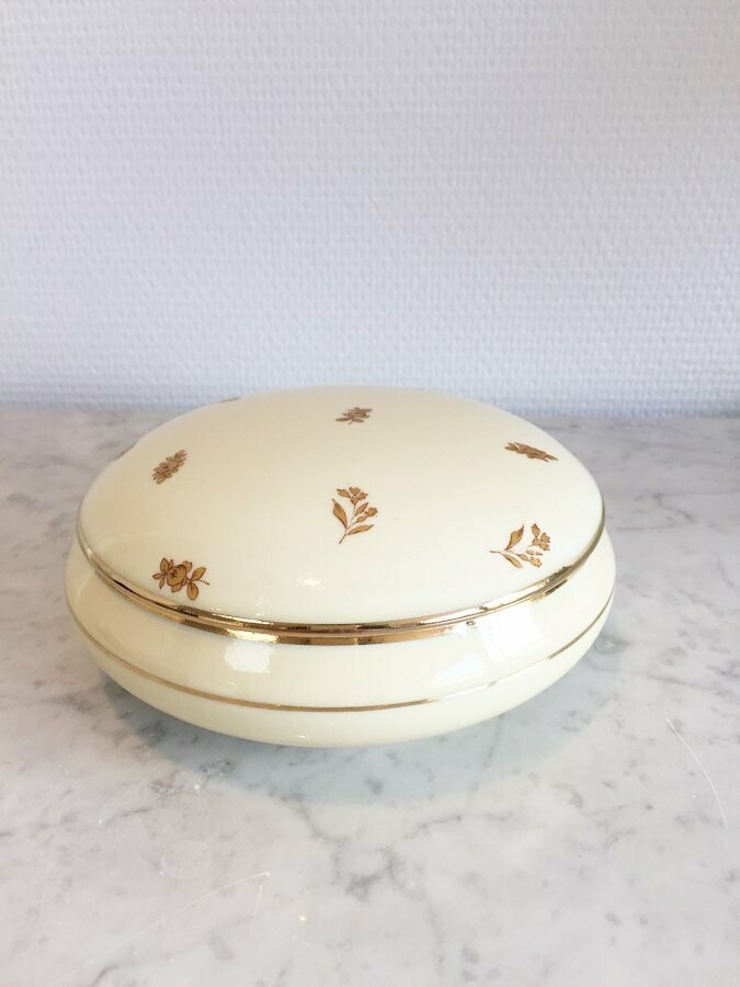 Bonbonnière porcelaine, St Uze, 1950