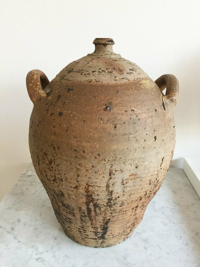Cruche à eau en grès vintage, 1960