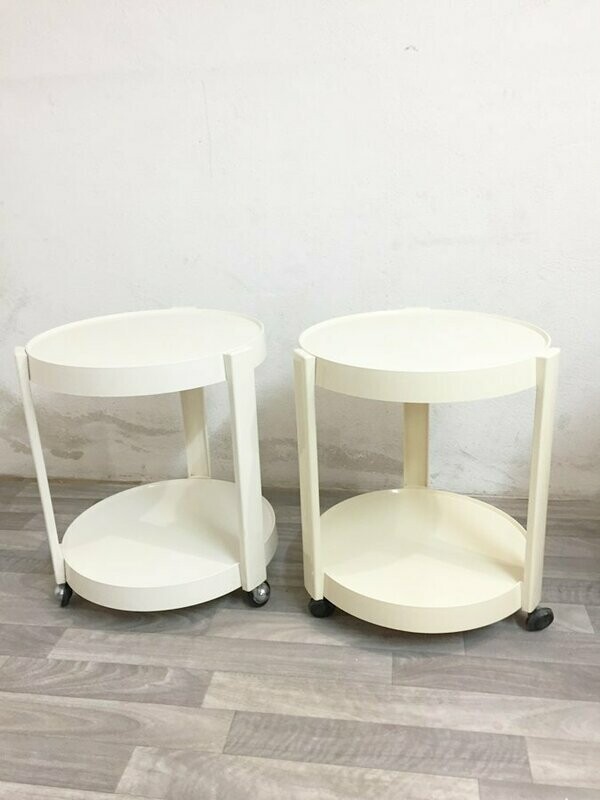 Desserte roulante plastique vintage, 1970
