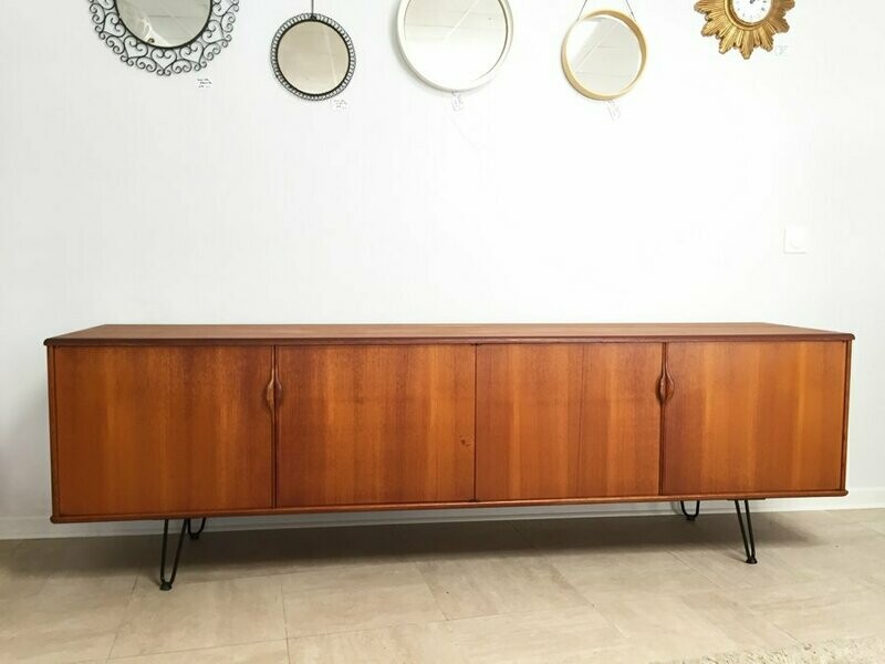 Enfilade scandinave teck vintage, 1960