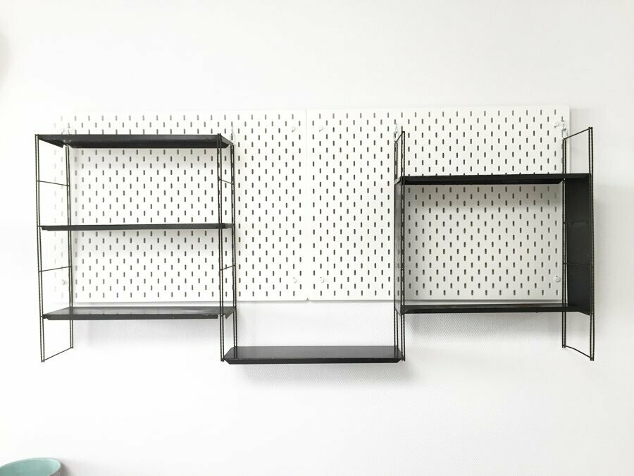 Étagère murale métal vintage, 1960