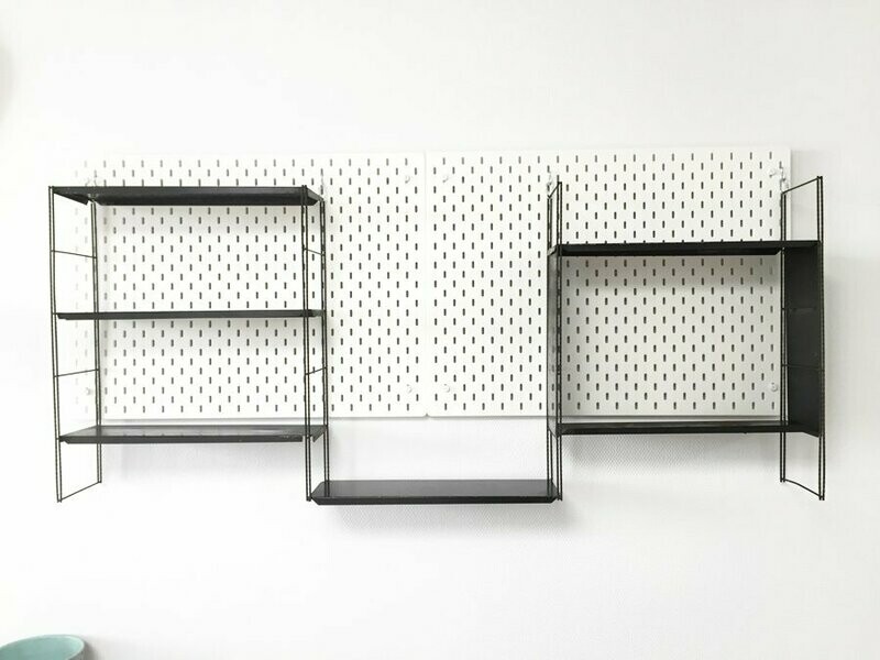 Étagère murale métal vintage, 1960