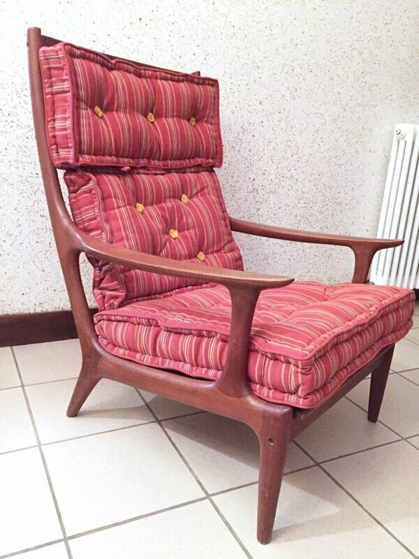 Fauteuil scandinave, Edvard Valentinsen, 1960