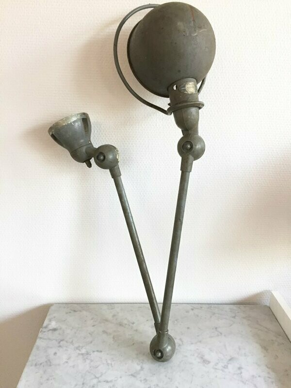 Lampe articulée Jielde 2 bras, 1950
