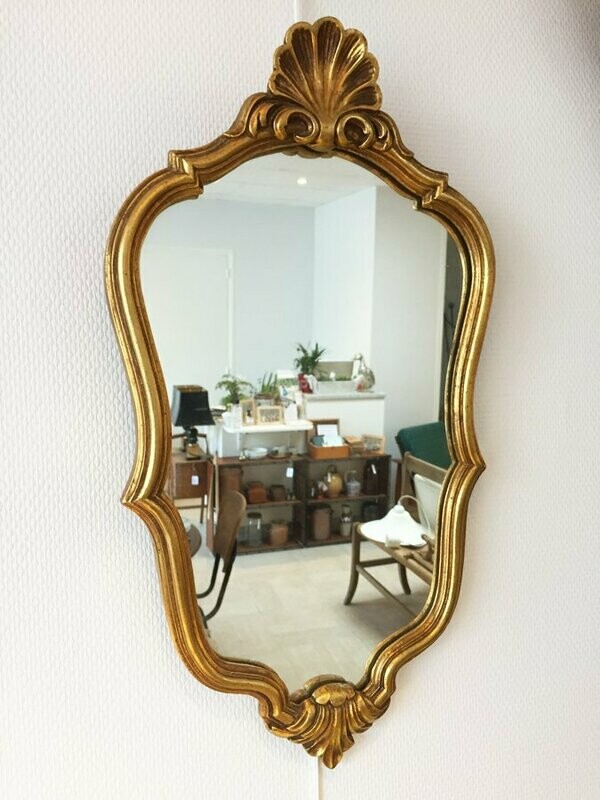 Miroir coquille Louis XV, 1960