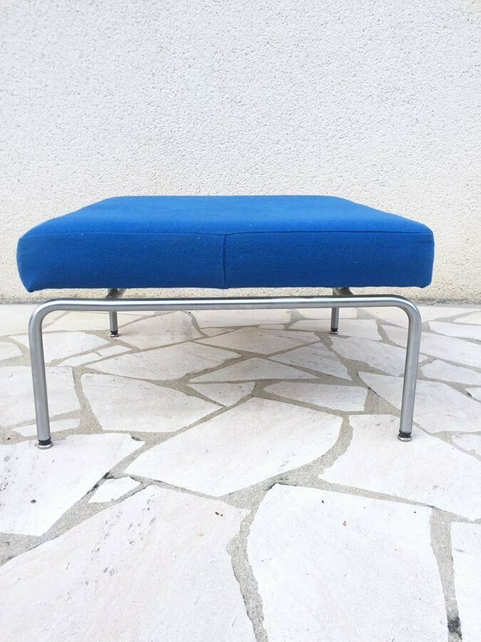 Ottoman en Kvadrat bleu électrique, Vitra, 1980