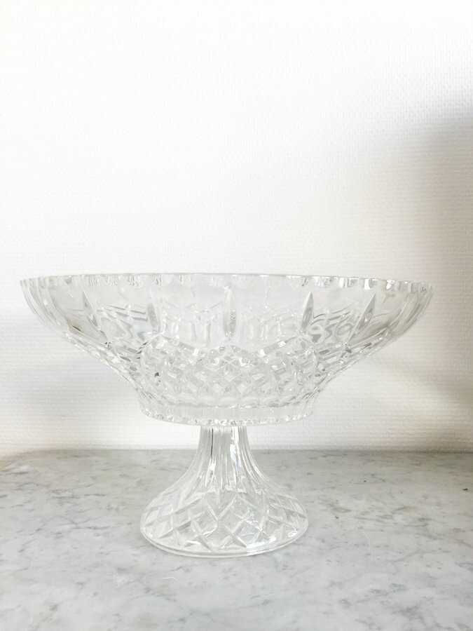 Coupe à fruits cristal taillé, 1970