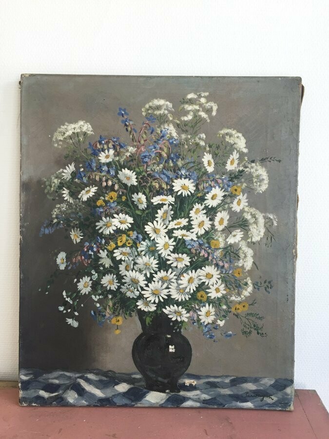 Tableau bouquet de marguerite, 1970