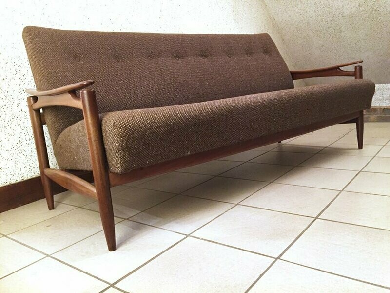 Banquette scandinave teck, 1960