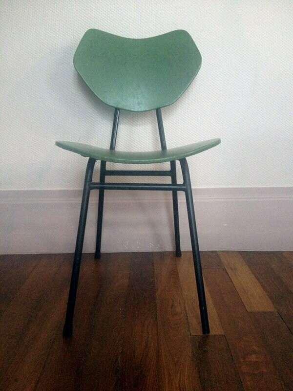 Chaise vintage Jaques Hitier, 1960