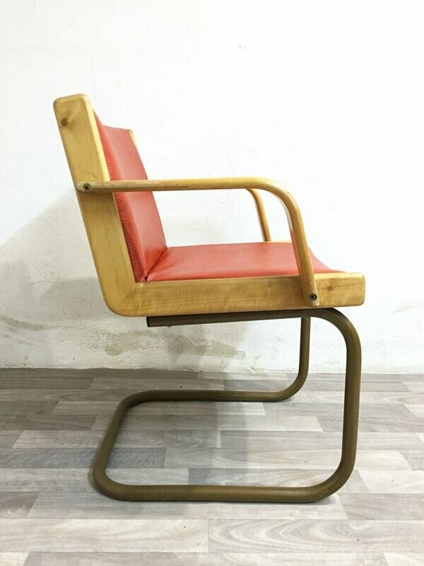 Fauteuil de bureau esprit bauhaus, 1940