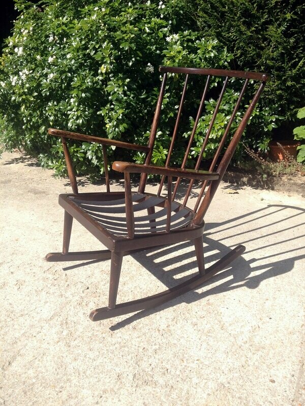 Rockingchair Baumann éventail, 1960