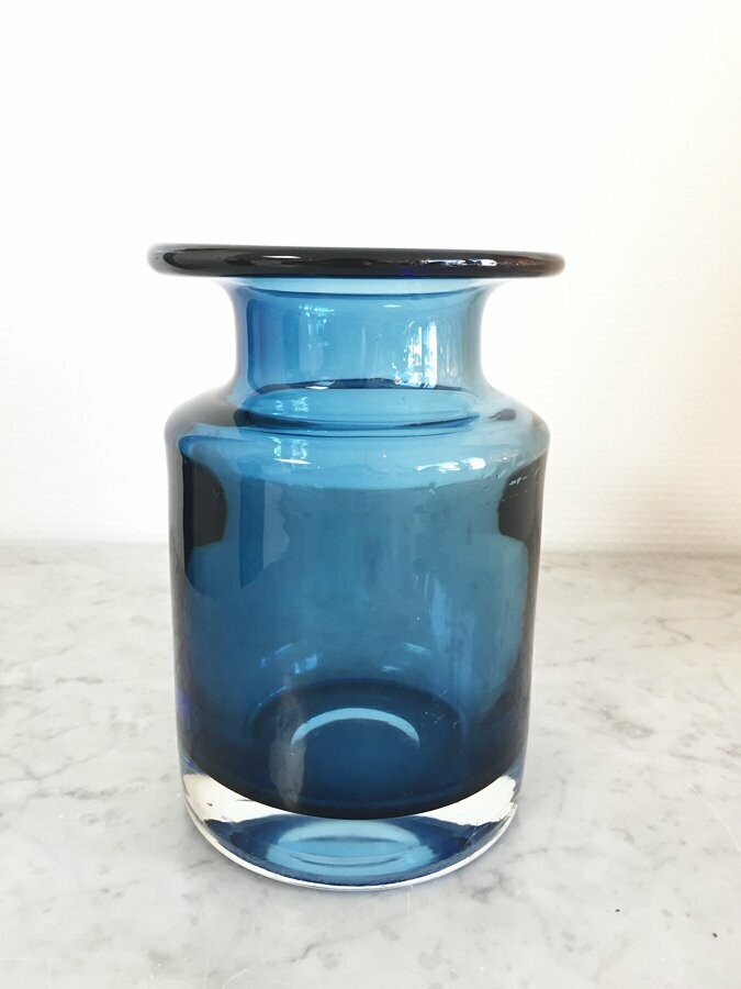 Vase verre scandinave Danemark 1970