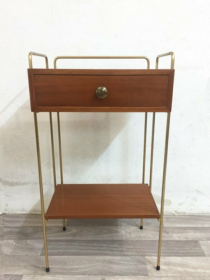 Chevet vintage doré, 1950