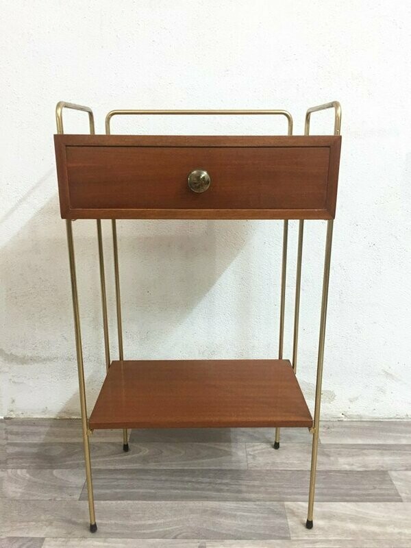 Chevet vintage doré, 1950