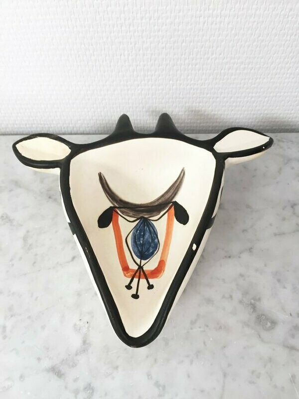 Cendrier tête de chêvre - Roger Capron, 1960