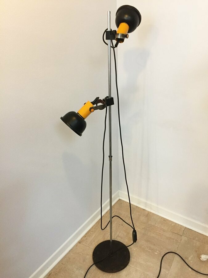 Lampadaire vintage bicolore, 1960