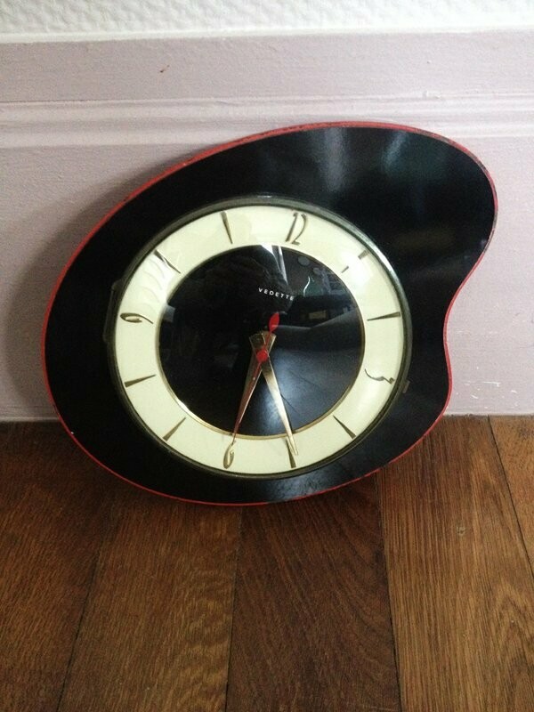 Horloge cuisine vintage Vedette, 1960
