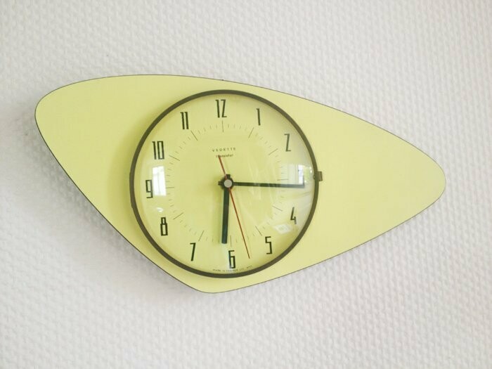 Horloge cuisine vintage Vedette, 1960